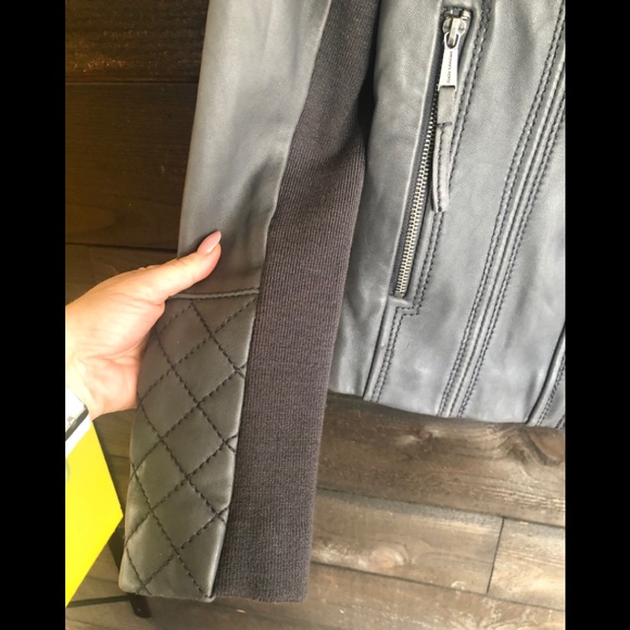 Michael kors hooded quilted leather jacket - Picture 5 of 9
